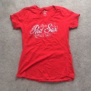 Distressed Boston Red Sox Tee, Size L